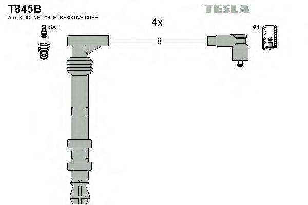 Провода зажигания TESLA T845B