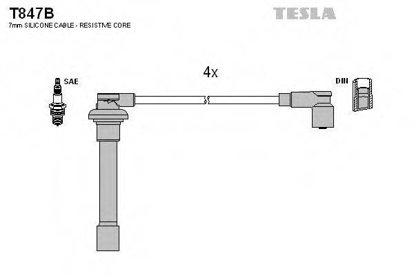 Провода зажигания TESLA T847B