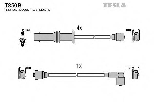 Провода зажигания TESLA T850B