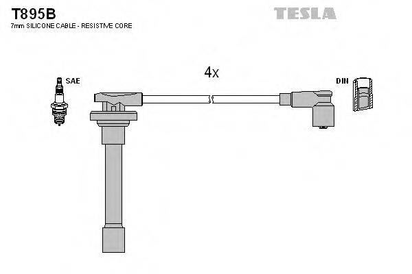 Провода зажигания TESLA T895B