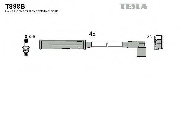 Провода зажигания TESLA T898B