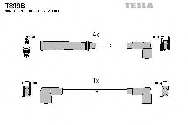Провода зажигания TESLA T899B