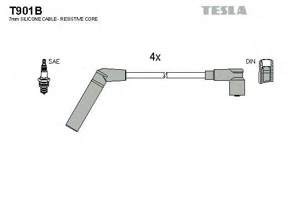 Провода зажигания TESLA T901B