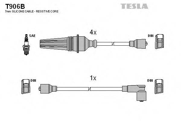 Провода зажигания TESLA T906B