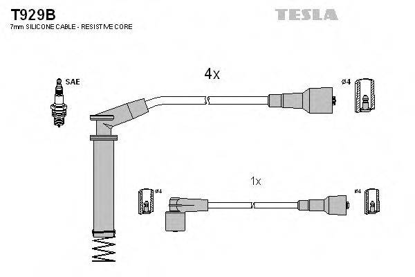 Провода зажигания TESLA T929B