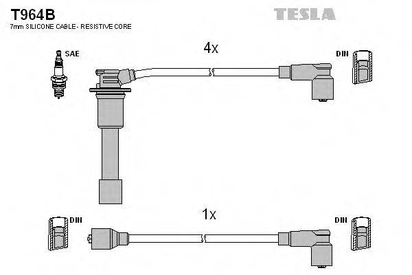 Провода зажигания TESLA T964B