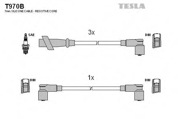 Провода зажигания TESLA T970B