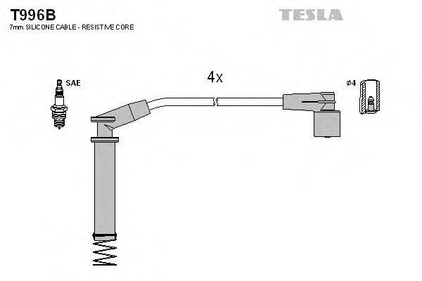 Провода зажигания TESLA T996B