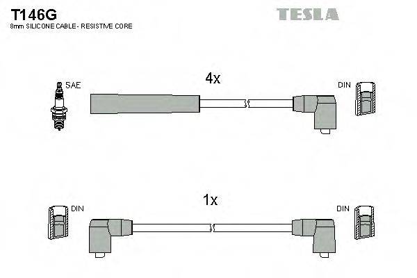 Провода зажигания TESLA T146G