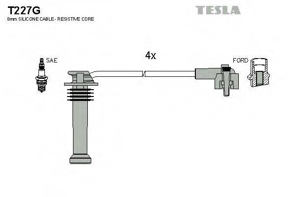Провода зажигания TESLA T227G