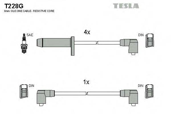 Провода зажигания TESLA T228G