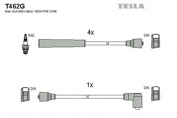 Провода зажигания TESLA T462G