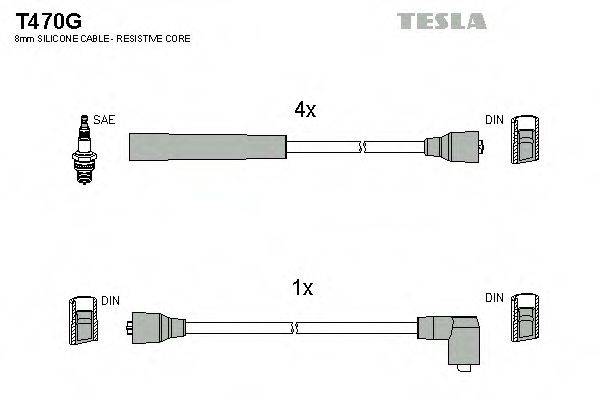 Провода зажигания TESLA T470G