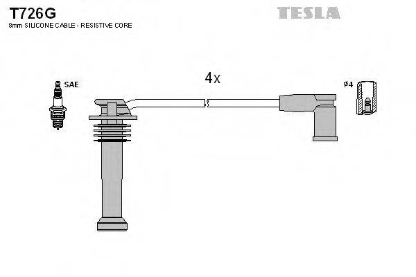 Провода зажигания TESLA T726G