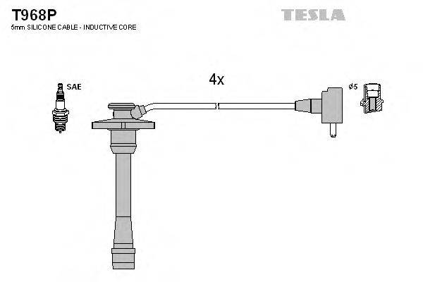Провода зажигания TESLA T968P