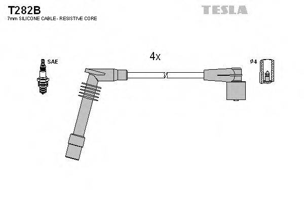 Провода зажигания TESLA T282B