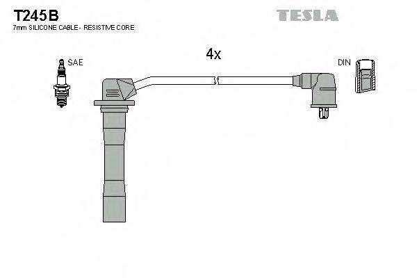 Провода зажигания TESLA T245B