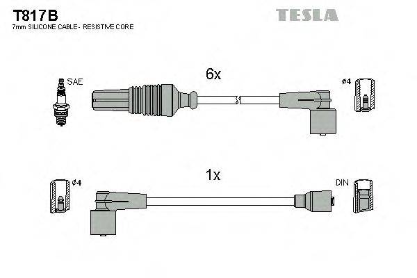 Провода зажигания TESLA T817B