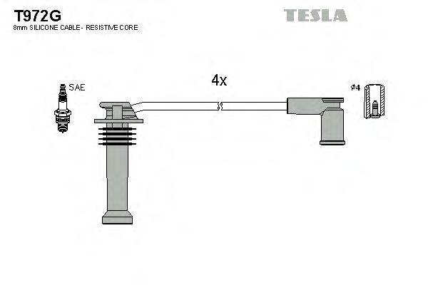 Провода зажигания TESLA T972G