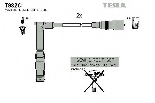 Провода зажигания TESLA T982C