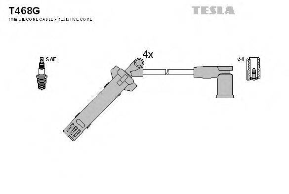 Провода зажигания TESLA T468G