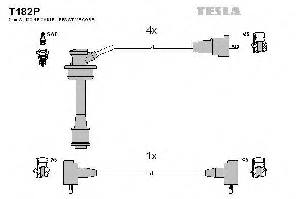 Провода зажигания TESLA T182P