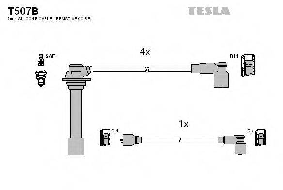 Провода зажигания TESLA T507B