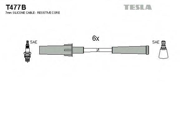 Провода зажигания TESLA T477B