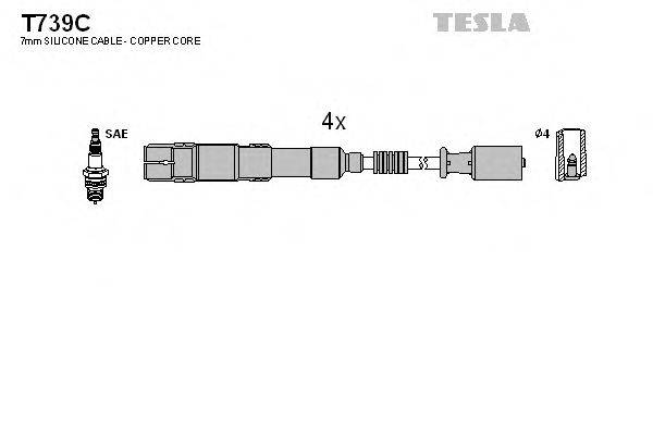 Провода зажигания TESLA T739C