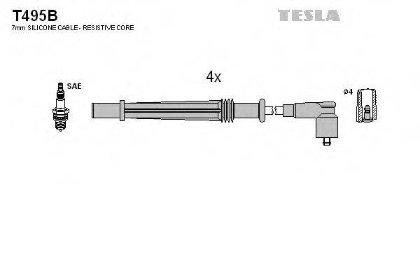 Провода зажигания TESLA T495B
