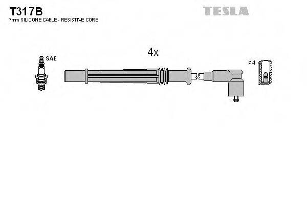 Провода зажигания TESLA T317B