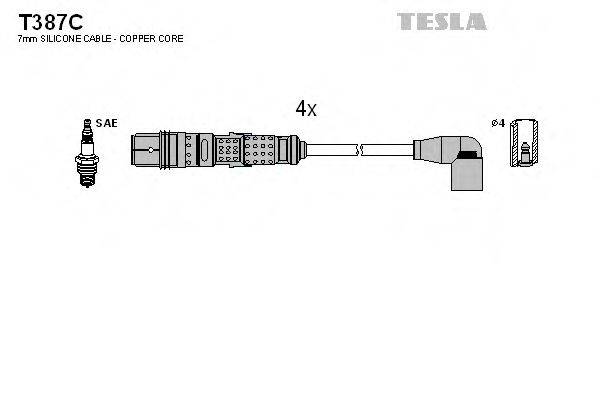 Провода зажигания TESLA T387C