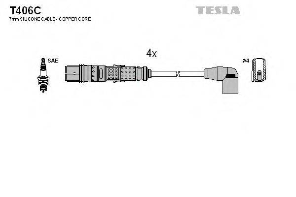 Провода зажигания TESLA T406C
