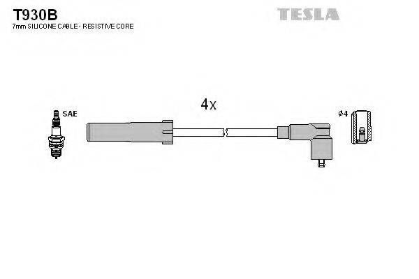 Провода зажигания TESLA T930B