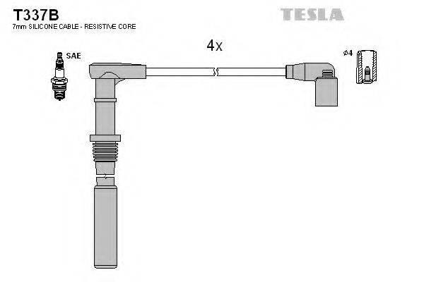 Провода зажигания TESLA T337B