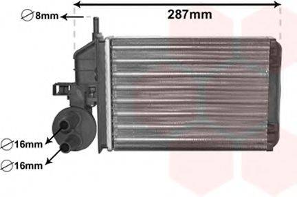 Радиатор отопителя VAN WEZEL 17006259