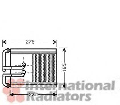 Радиатор отопителя VAN WEZEL 82006168
