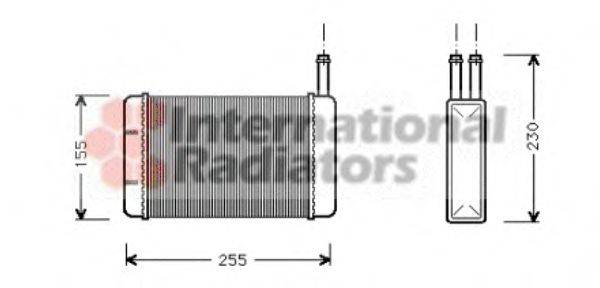 Радиатор отопителя VAN WEZEL 18006134
