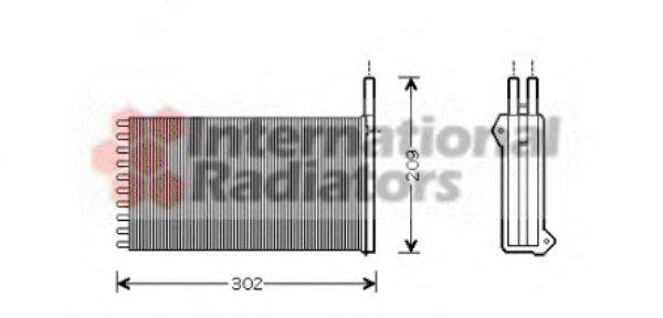 Радиатор отопителя VAN WEZEL 18006154