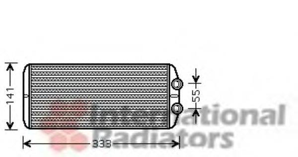Радиатор отопителя VAN WEZEL 40006312