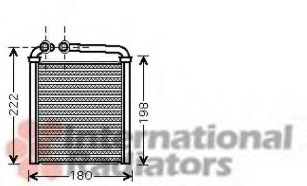 Радиатор отопителя VAN WEZEL 58006256