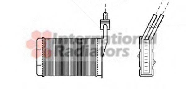 Радиатор отопителя VAN WEZEL 43006101