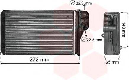 Радиатор отопителя VAN WEZEL 40006292
