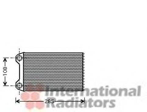 Радиатор отопителя VAN WEZEL 03006223