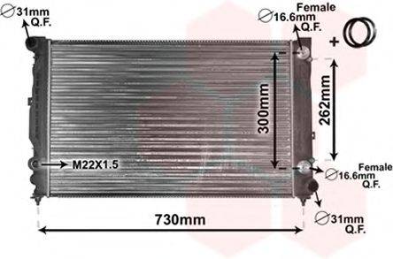 VAN WEZEL 03002125 Радиатор (охлаждение двигателя)