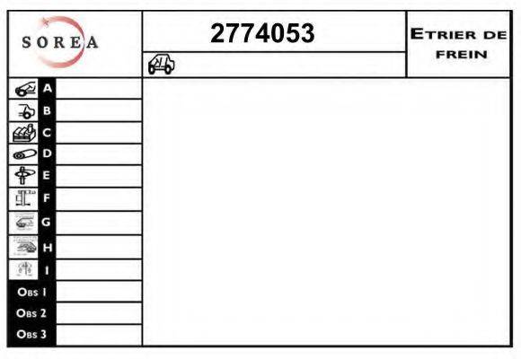 EAI 2774053 Суппорт тормозной системы