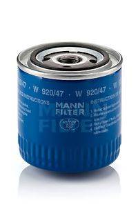 Масляный фильтр двигателя MANN-FILTER W92047