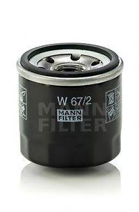 Масляный фильтр двигателя MANN-FILTER W 67/2
