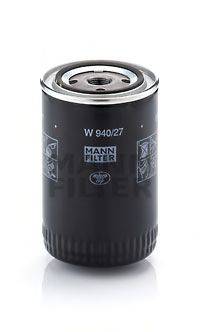 Масляный фильтр двигателя MANN-FILTER W 940/27
