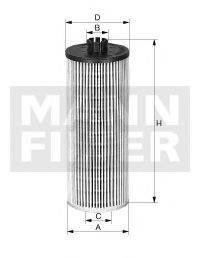 Масляный фильтр двигателя MANN-FILTER HU6015zKIT